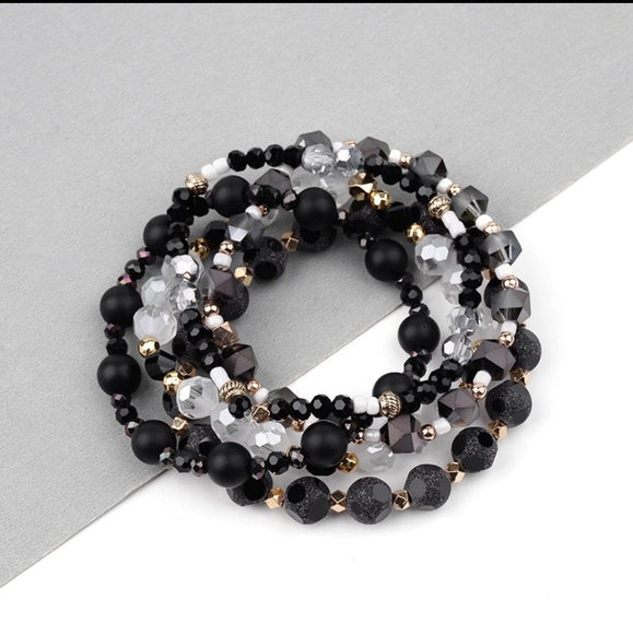 Beautiful Trendy 5Pc/Set Multilayer Natural Stone - Picture 2 of 8